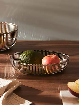 ALESSI | Cesta ovalada de acero inoxidable de 26 cm | 